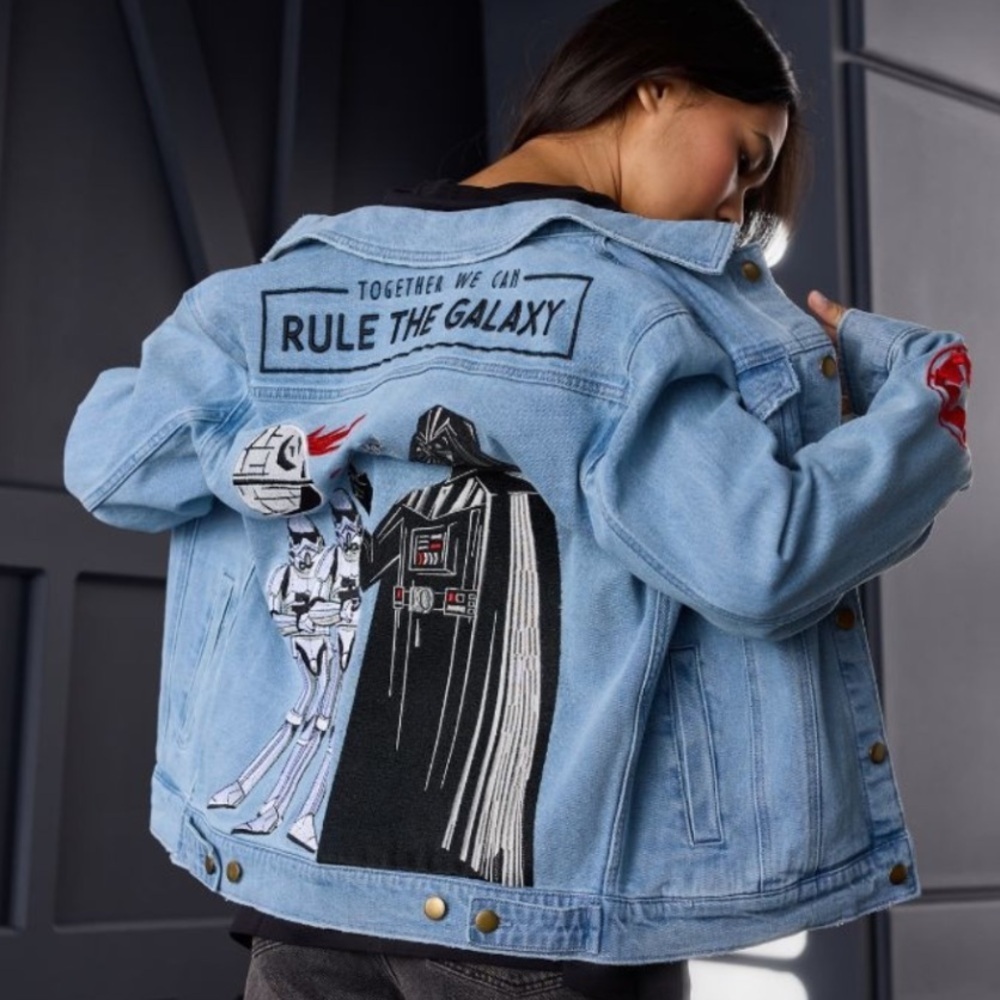 Star Wars Darth Vader and Stormtroopers Meets the '90s Denim Jacket For Adults - Picture 4 of 11